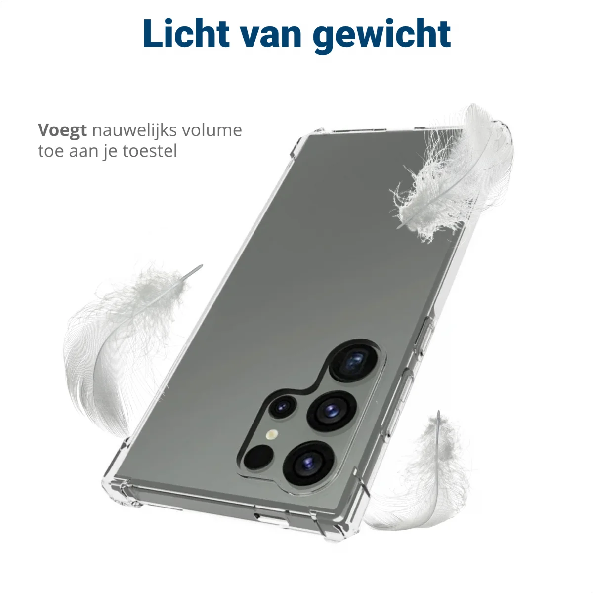 Samsung Galaxy S24 Ultra Hoesje Schokbestendig en Dun TPU Transparant afbeelding 6
