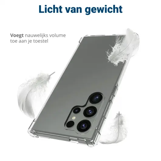 Samsung Galaxy S24 Ultra Hoesje Schokbestendig en Dun TPU Transparant afbeelding 6