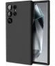 Samsung Galaxy S24 Ultra Hoesje Matte Back Cover Dun TPU Zwart