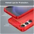 Samsung Galaxy S24 Hoesje Geborsteld TPU Flexibele Back Cover Rood afbeelding 5