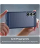 Samsung Galaxy S24 Plus Hoesje Geborsteld TPU Back Cover Blauw