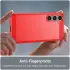 Samsung Galaxy S24 Plus Hoesje Geborsteld TPU Back Cover Rood afbeelding 5