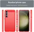 Samsung Galaxy S24 Plus Hoesje Geborsteld TPU Back Cover Rood afbeelding 8