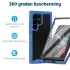 Samsung Galaxy S24 Ultra Hoesje Full Protect 360° Cover Hybride Blauw afbeelding 2