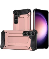 Samsung Galaxy S24 Hoesje Shock Proof Hybride Back Cover Roze