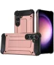 Samsung Galaxy S24 Hoesje Shock Proof Hybride Back Cover Roze