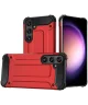 Samsung Galaxy S24 Hoesje Shock Proof Hybride Back Cover Rood