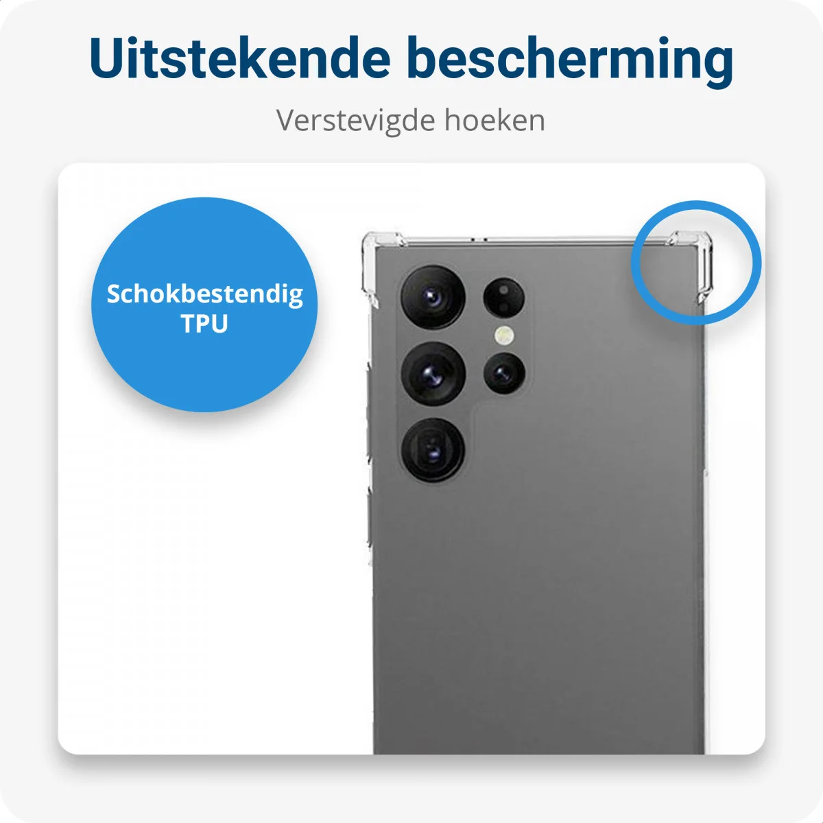 Samsung Galaxy S24 Ultra Hoesje met Koord TPU Back Cover Transparant afbeelding 2