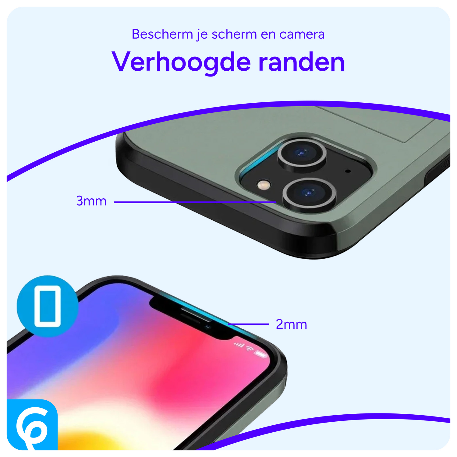 Samsung Galaxy S24 Hoesje met Slider Kaarthouder Back Cover Groen afbeelding 6