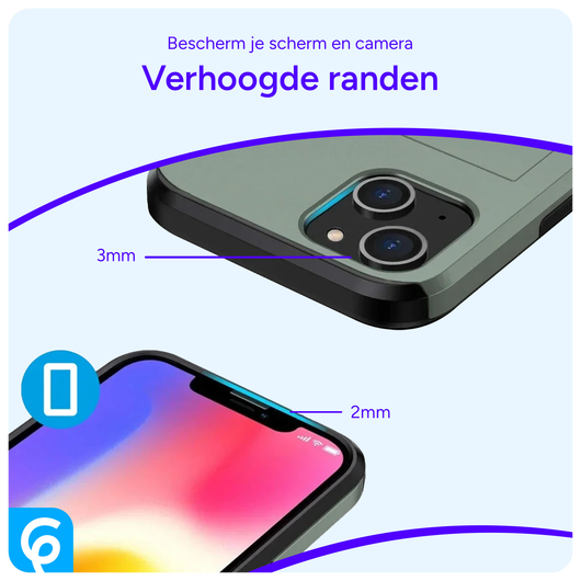 Samsung Galaxy S24 Hoesje met Slider Kaarthouder Back Cover Groen afbeelding 6