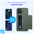 Samsung Galaxy S24 Hoesje met Slider Kaarthouder Back Cover Groen afbeelding 8