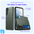 Samsung Galaxy S24 Hoesje met Slider Kaarthouder Back Cover Groen afbeelding 2