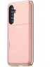Samsung Galaxy S24 Plus Hoesje met Slider Kaarthouder Back Cover Roze