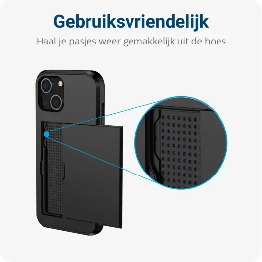 Samsung Galaxy S24 Ultra Hoesje met Slider Kaarthouder Zwart afbeelding 12
