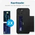 Samsung Galaxy S24 Ultra Hoesje met Slider Kaarthouder Zwart afbeelding 5