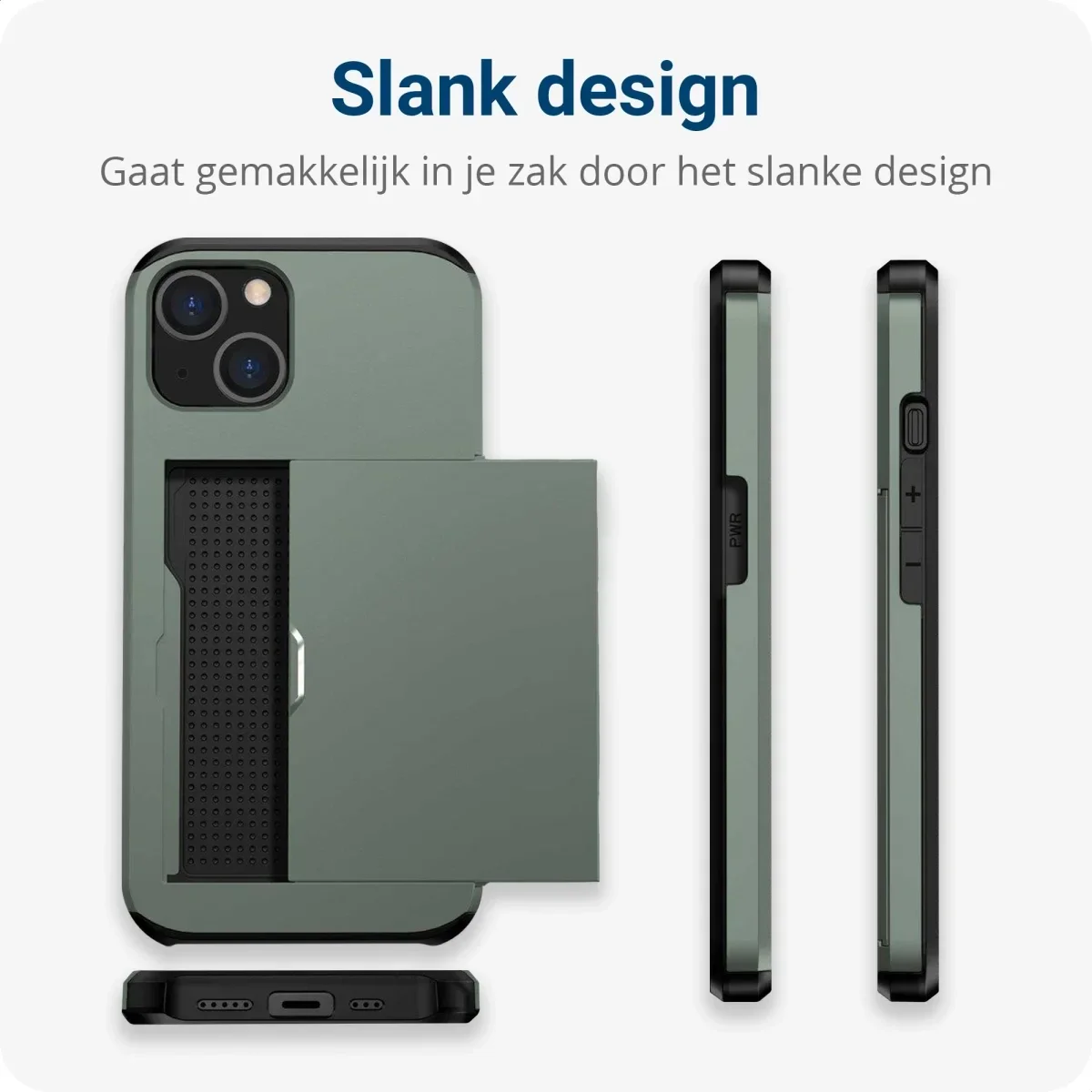 Samsung Galaxy S24 Ultra Hoesje met Slider Kaarthouder Groen afbeelding 13