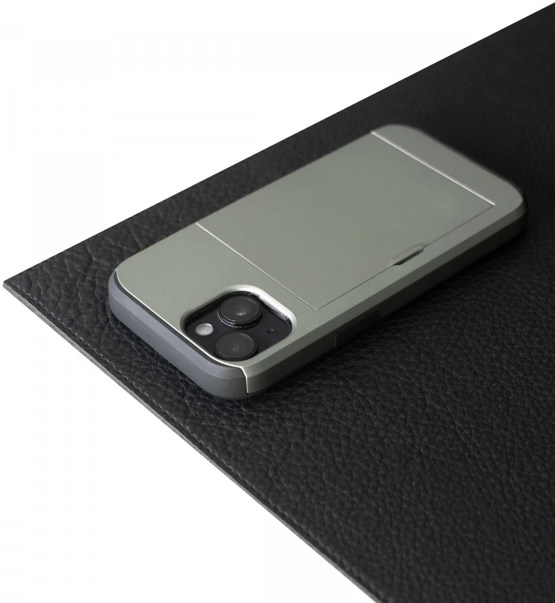 Samsung Galaxy S24 Ultra Hoesje met Slider Kaarthouder Groen afbeelding 4