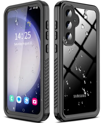 SBG Samsung Galaxy S24 Waterdicht Hoesje Schokbestendig Zwart Hoesjes