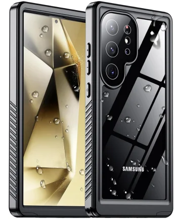 SBG Samsung Galaxy S24 Ultra Waterdicht Hoesje Schokbestendig Zwart Hoesjes