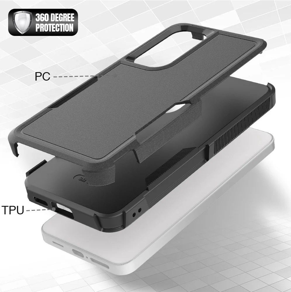 Samsung Galaxy S24 Hoesje Schokbestendige Hardcase Back Cover Zwart afbeelding 5