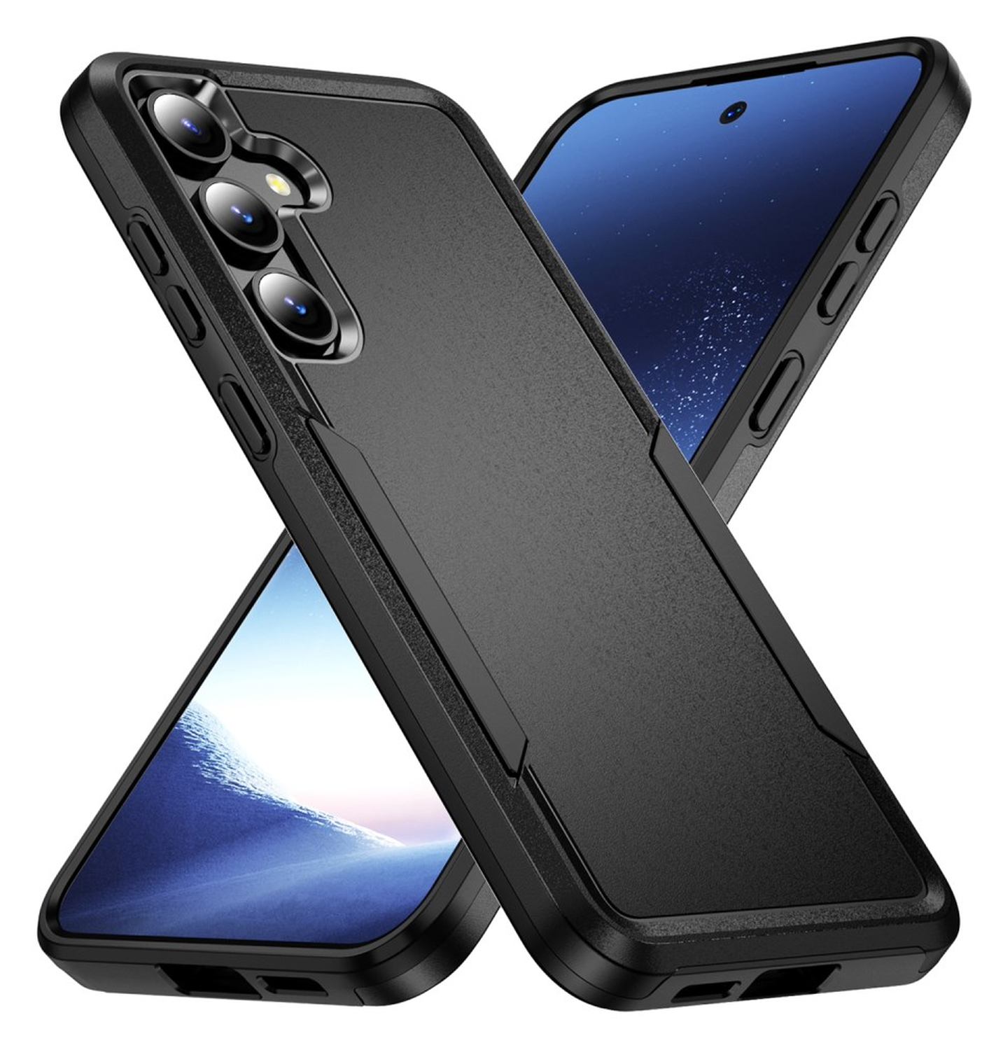 Samsung Galaxy S24 Hoesje Schokbestendige Hardcase Back Cover Zwart afbeelding 1