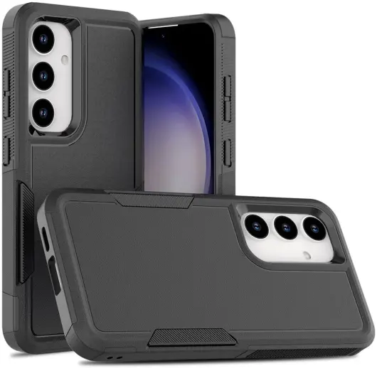 Samsung Galaxy S24 Hoesje Schokbestendige Hardcase Back Cover Zwart afbeelding 1
