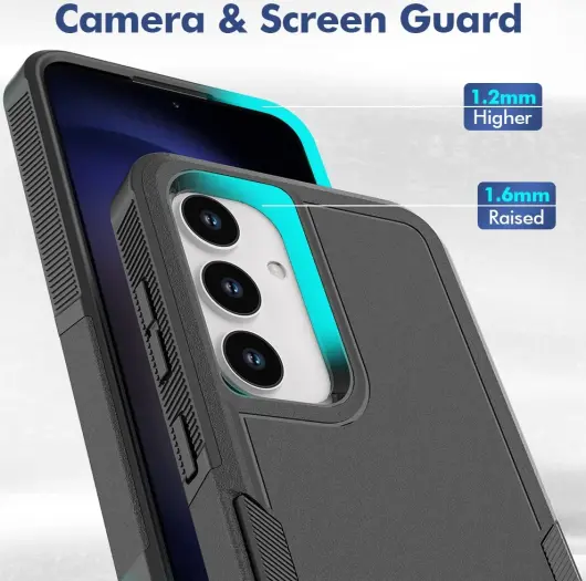 Samsung Galaxy S24 Hoesje Schokbestendige Hardcase Back Cover Zwart afbeelding 3