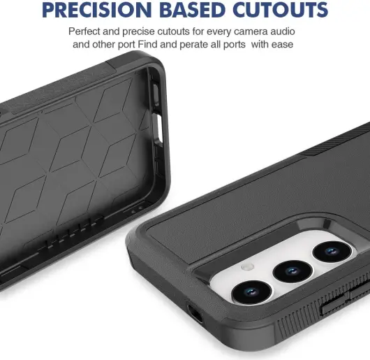 Samsung Galaxy S24 Hoesje Schokbestendige Hardcase Back Cover Zwart afbeelding 4