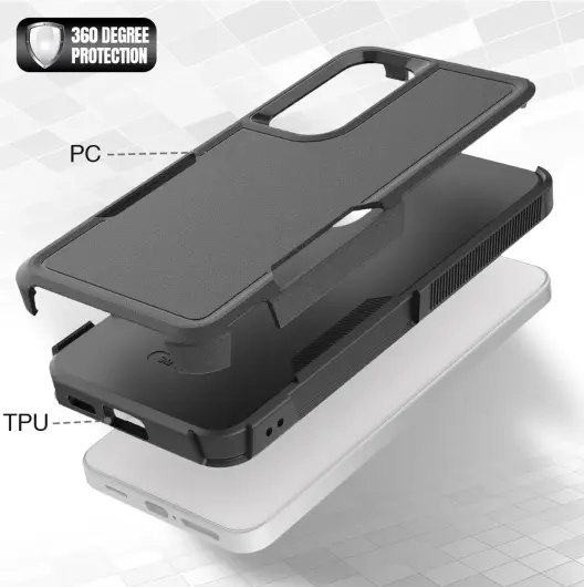 Samsung Galaxy S24 Hoesje Schokbestendige Hardcase Back Cover Zwart afbeelding 5