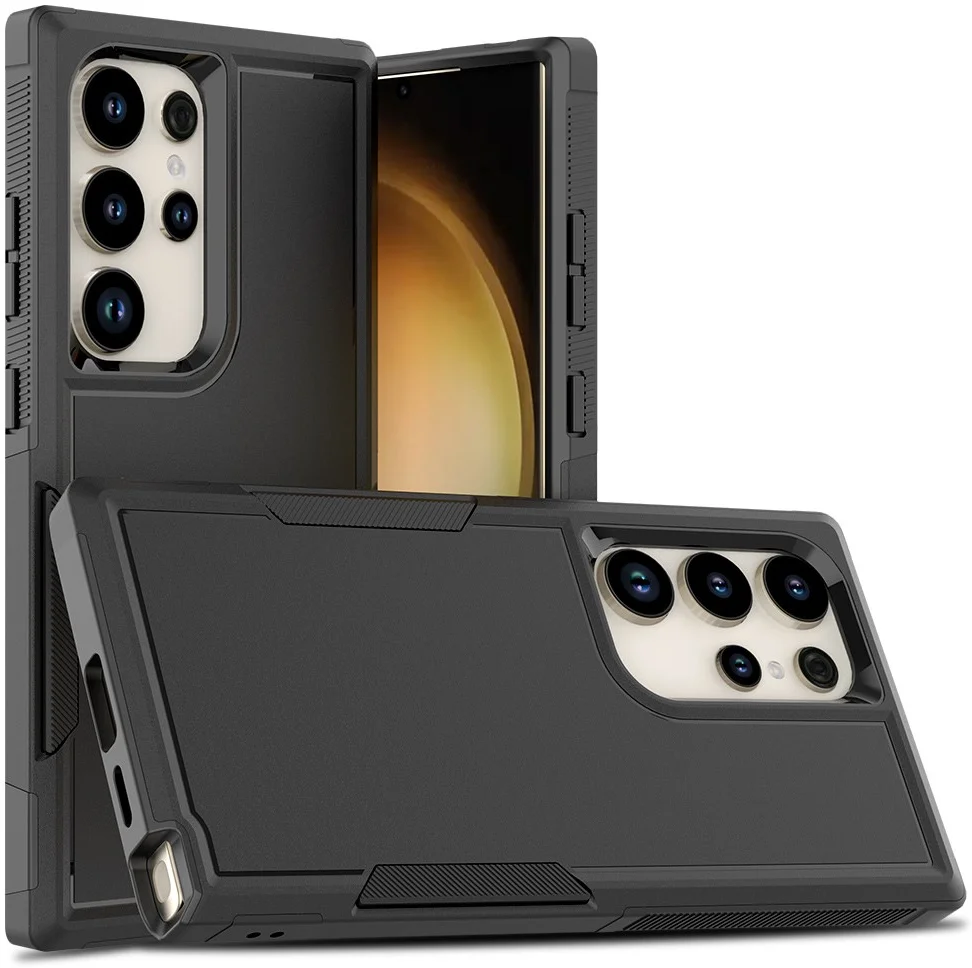 Samsung Galaxy S24 Ultra Hoesje Schokbestendige Hardcase Zwart afbeelding 1