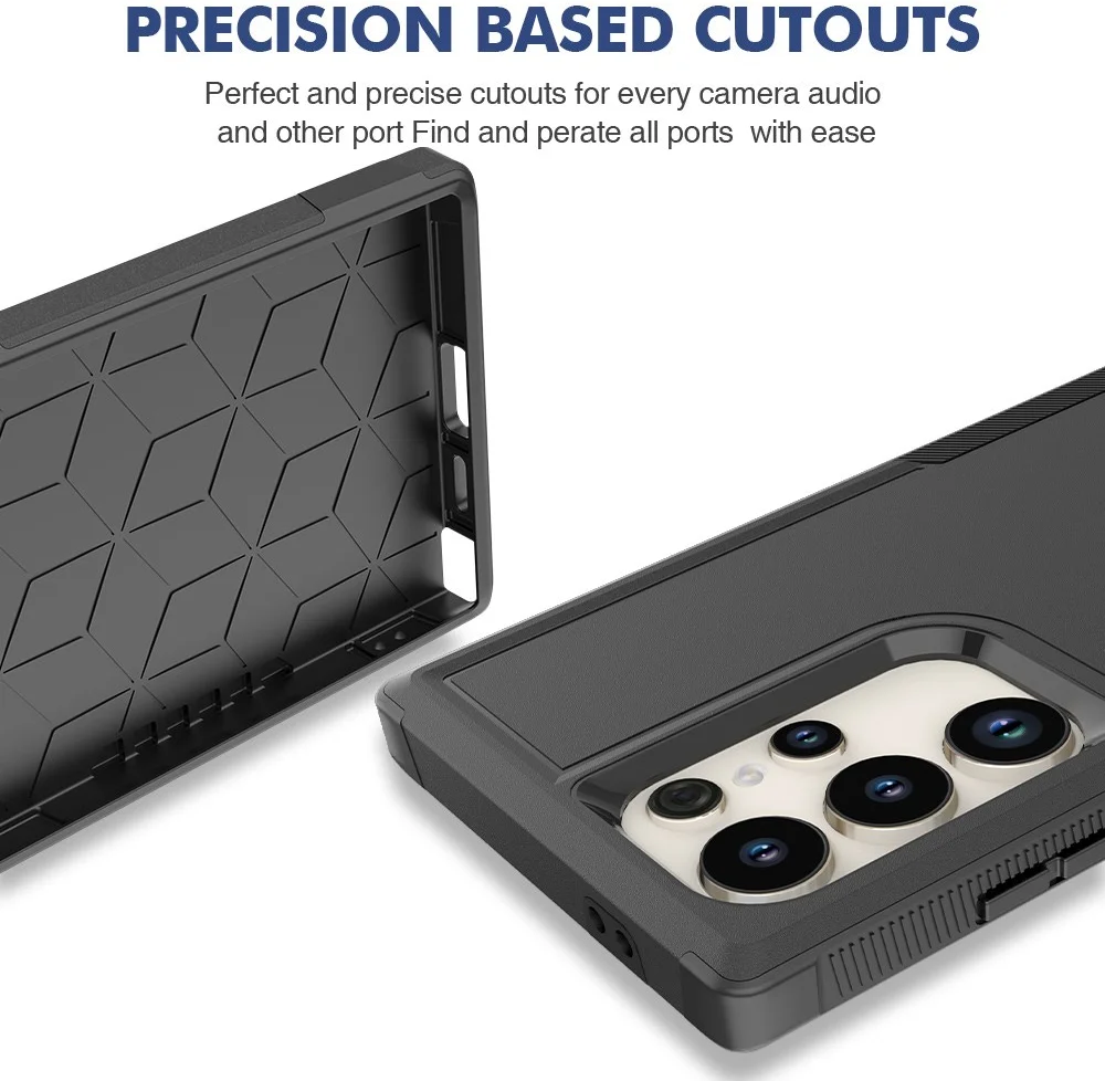 Samsung Galaxy S24 Ultra Hoesje Schokbestendige Hardcase Zwart afbeelding 4