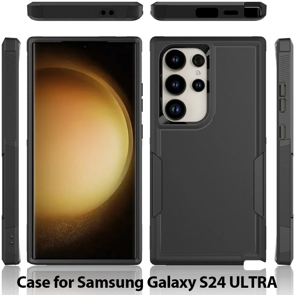 Samsung Galaxy S24 Ultra Hoesje Schokbestendige Hardcase Zwart afbeelding 6