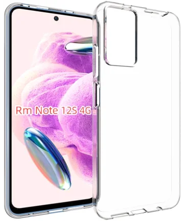 Xiaomi Redmi Note 12S Hoesje Dun TPU Back Cover Transparant Hoesjes