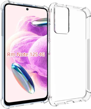 Xiaomi Redmi Note 12S Hoesje Schokbestendig en Dun TPU Transparant Hoesjes