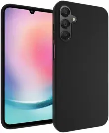 Samsung Galaxy A15 5G Hoesje Matte Back Cover Dun TPU Zwart