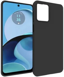 Motorola Moto G14 Hoesje Matte Back Cover Dun TPU Zwart