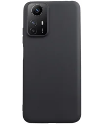 Xiaomi Redmi Note 12S Hoesje Matte Back Cover Dun TPU Zwart