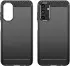 Samsung Galaxy A15 Hoesje Geborsteld TPU Flexibele Back Cover Zwart afbeelding 2