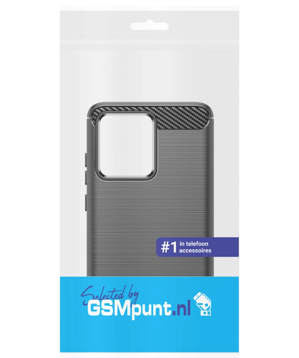 Motorola Moto G54 Hoesje Geborsteld TPU Flexibele Back Cover Zwart afbeelding 9