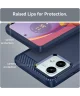 Motorola Moto G54 Hoesje Geborsteld TPU Flexibele Back Cover Blauw