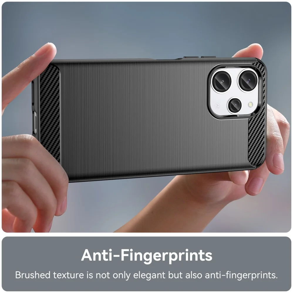 Xiaomi Redmi 12 Hoesje Geborsteld TPU Flexibele Back Cover Zwart afbeelding 6