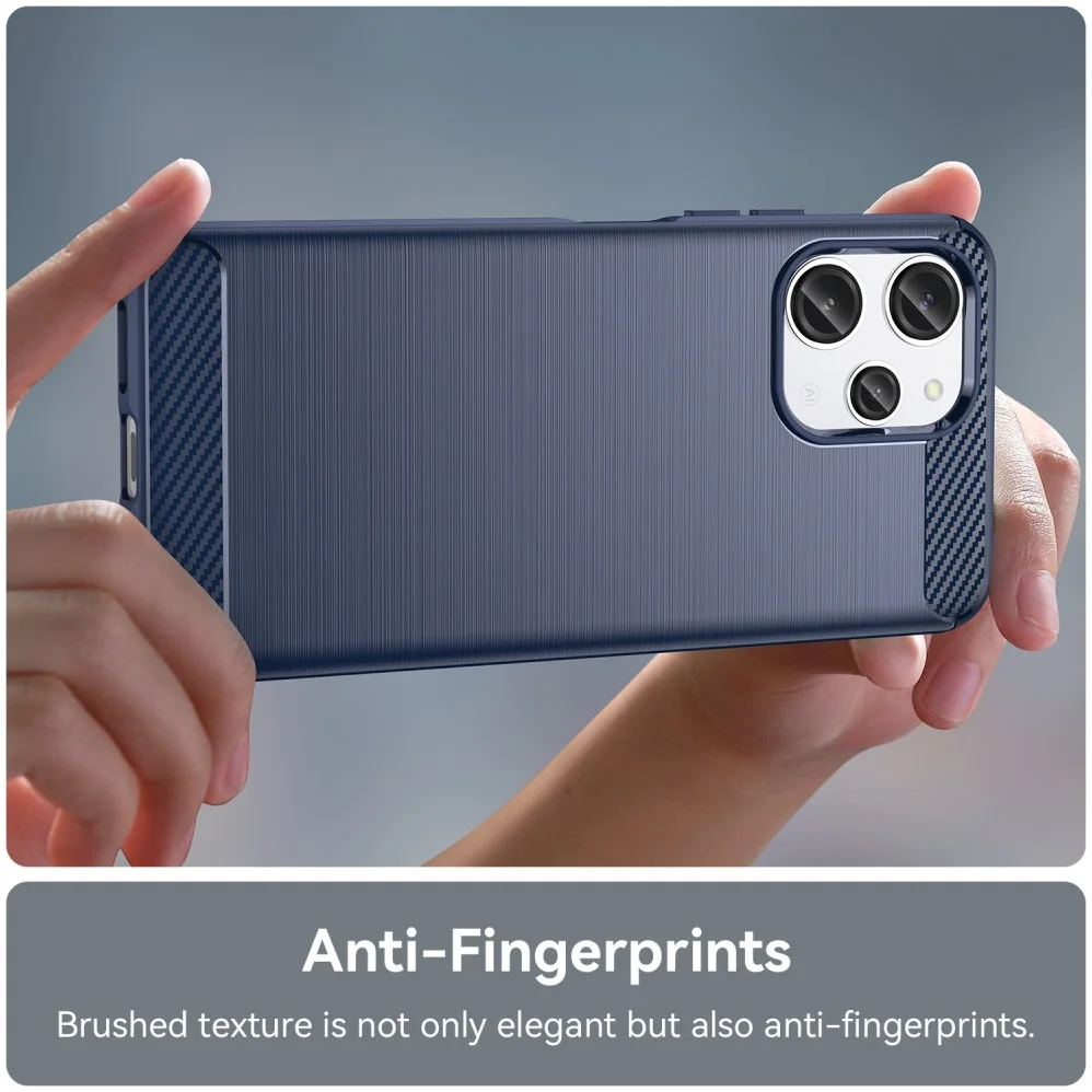 Xiaomi Redmi 12 Hoesje Geborsteld TPU Flexibele Back Cover Blauw afbeelding 6