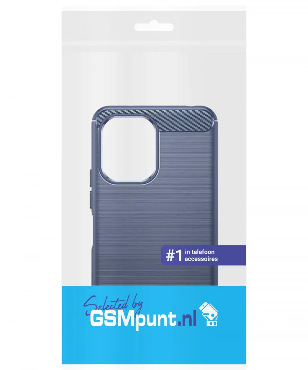 Xiaomi Redmi 12 Hoesje Geborsteld TPU Flexibele Back Cover Blauw afbeelding 9
