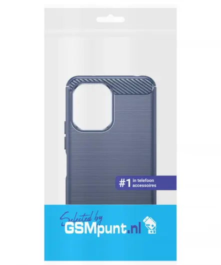 Xiaomi Redmi 12 Hoesje Geborsteld TPU Flexibele Back Cover Blauw afbeelding 9