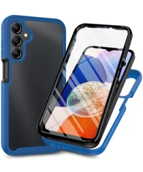 Samsung Galaxy A15 Hoesje Full Protect 360° Cover Hybride Blauw