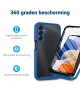Samsung Galaxy A15 Hoesje Full Protect 360° Cover Hybride Blauw