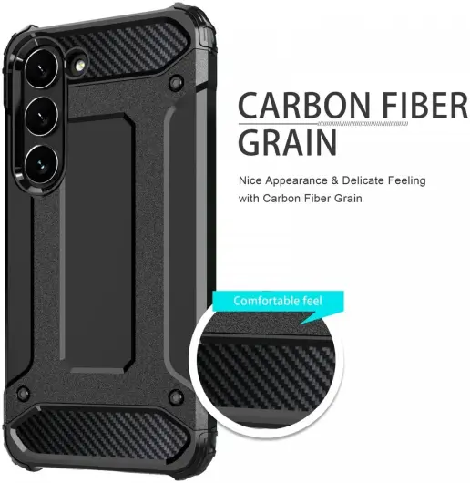 Samsung Galaxy A25 Hoesje Shock Proof Hybride Back Cover Blauw afbeelding 4