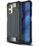 Xiaomi Redmi 12 Hoesje Shock Proof Hybride Back Cover Blauw