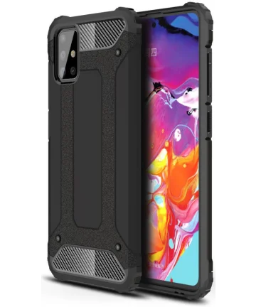 Xiaomi Redmi Note 12S Hoesje Shock Proof Hybride Back Cover Zwart Hoesjes