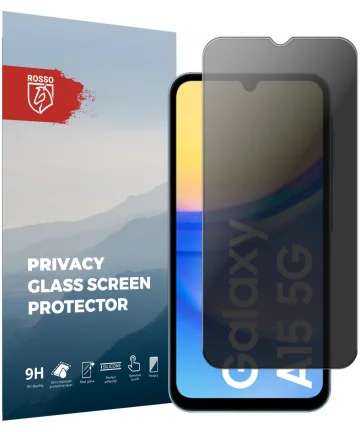 Rosso Samsung Galaxy A15 5G 9H Tempered Glass Screen Protector Privacy Screen Protectors